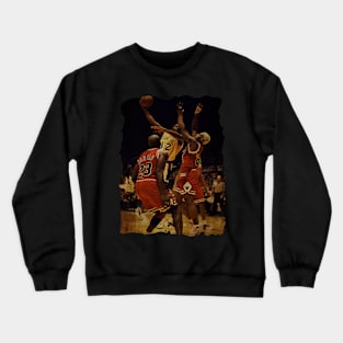 Magic Johnson vs Dennis Rodman and Michael Jordan, 1996 Crewneck Sweatshirt